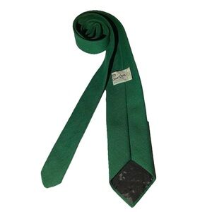 Conor Quin Handmade 50’s Solid Green Men's Irish Linen Necktie ☘️ 59’ X  3’